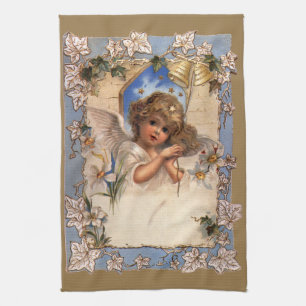 Weihnachten im Vintage-Stil, viktorianischer Engel Küchentuch