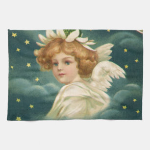 Weihnachten im Vintage-Stil, viktorianischer Engel Küchentuch