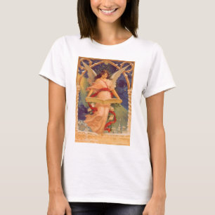 Weihnachten im Vintage-Stil, viktorianischer Engel T-Shirt