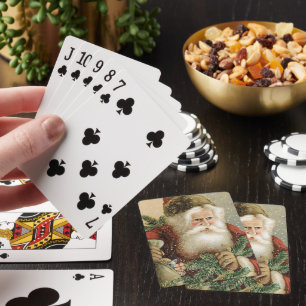 Weihnachten im Vintage-Stil, viktorianischer Weihn Spielkarten