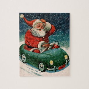 Weihnachten im Vintage-Stil, Weihnachtsmann in ein
