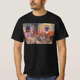Weihnachten im Vintage-Stil, Weihnachtsmann mit El T-Shirt