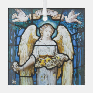 Weihnachten im Vintage-Stil, William Morris "Fried Ornament Aus Glas
