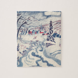 Weihnachten im Vintage-Stil, Winterschlandschaft D