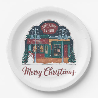 Weihnachten im Vintagen Stil Pappteller