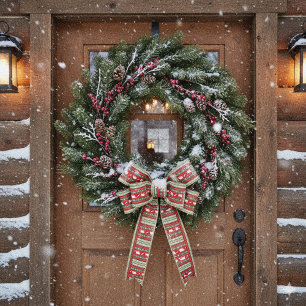 Weihnachten im Wald Satinband