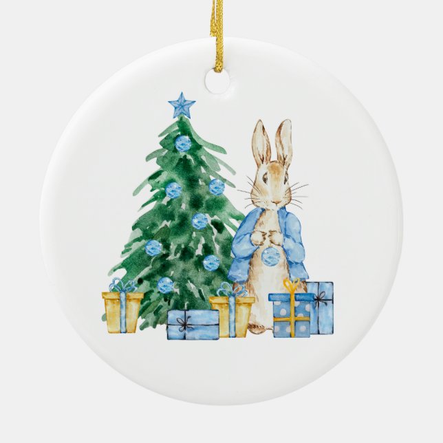 Weihnachten im Wald von CozyBun. Keramik Ornament (Hinten)