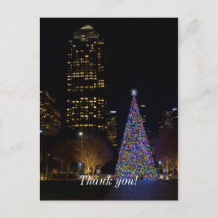 Weihnachten im Warren Park bei Nacht Postkarte