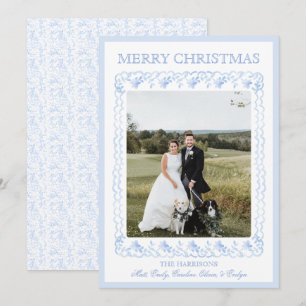 Weihnachten im Wasser Blau Chinoiserie Ein Foto