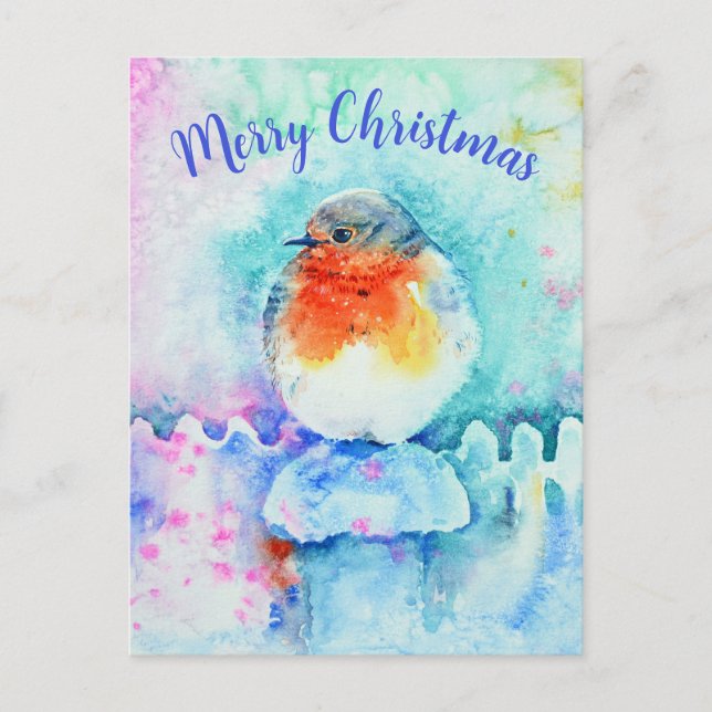 Weihnachten im Wasser Robin Personalisiert (Vorderseite)