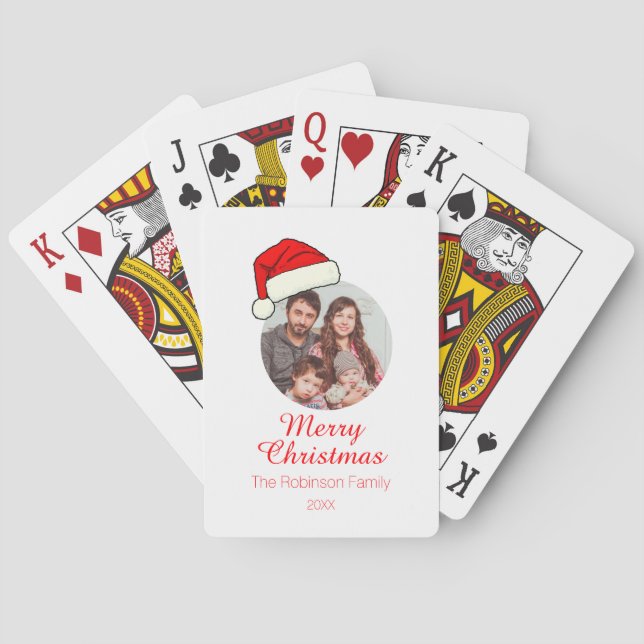 Weihnachten im Weihnachtsbild Spielkarten (Rückseite)