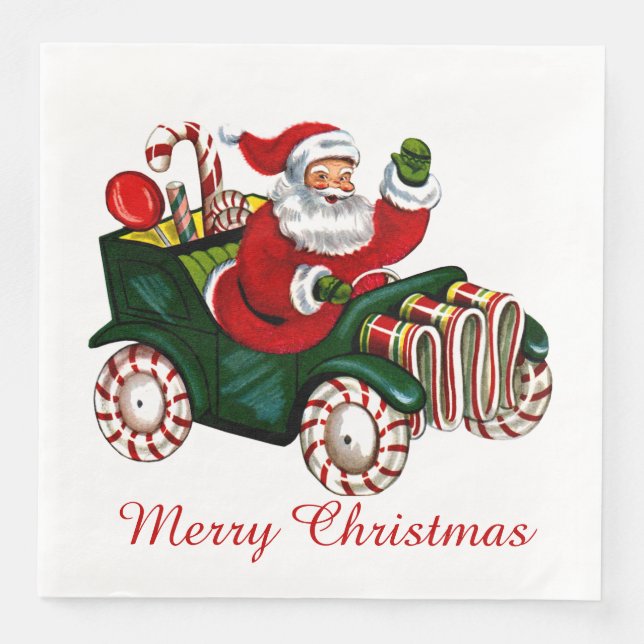 Weihnachten im Weihnachtsgebäck im Santa Party Serviette (Vorderseite)