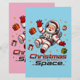 Weihnachten im Weltraum Santa Astronaut Süße Feier Briefpapier
