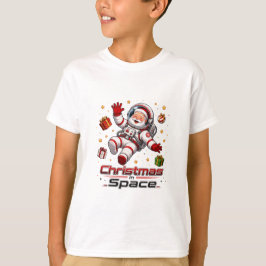 Weihnachten im Weltraum Santa Astronaut Süße Feier T-Shirt