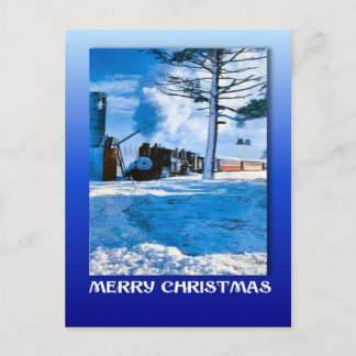 Weihnachten im Winter, durch den Schnee schlängeln