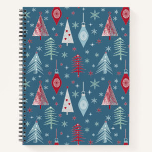 Weihnachten im Winter. Notizbuch