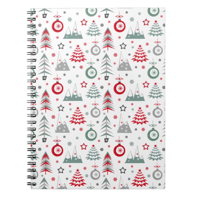 Weihnachten im Winter. Notizbuch Notizblock (Vorderseite)