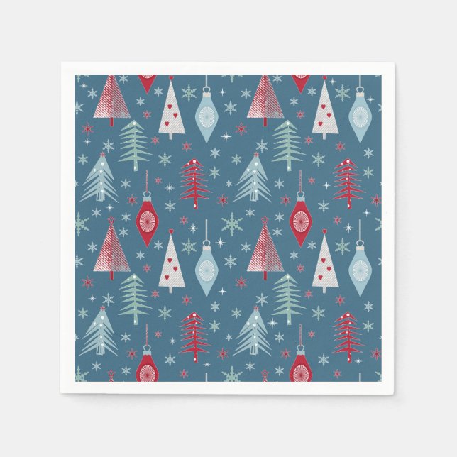 Weihnachten im Winter. Serviette (Vorderseite)