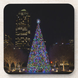 Weihnachten im Zentrum von Dallas Getränkeuntersetzer