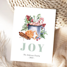 Weihnachten in Aquarellen Niedlicher Urlaub Postka