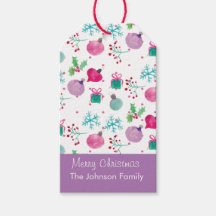 Weihnachten in Aquarellfarbe Handgemalte Muster