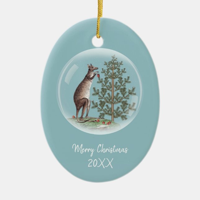 Weihnachten in Australien Keramik Ornament (Vorne)