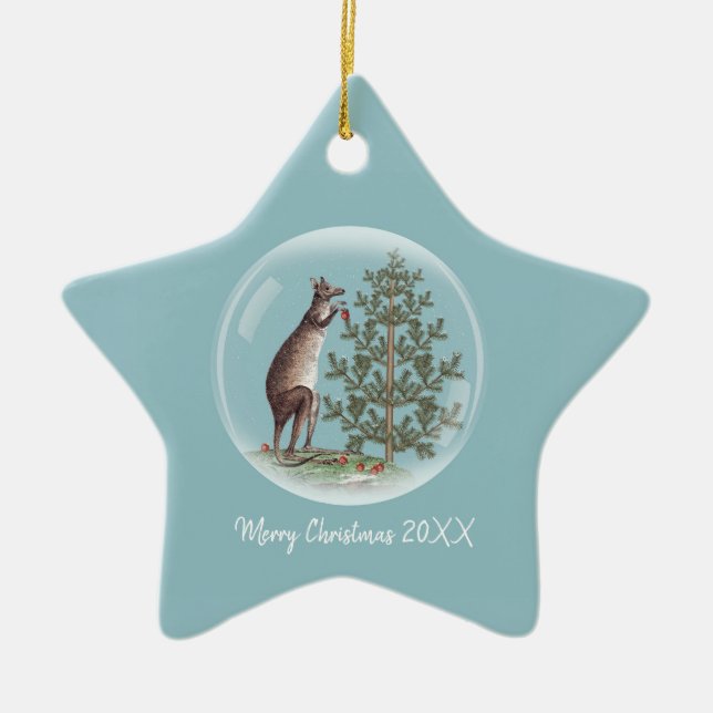 Weihnachten in Australien Keramik Ornament (Vorne)