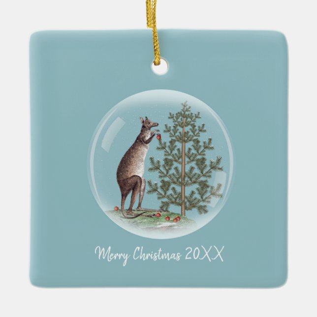 Weihnachten in Australien Keramikornament (Vorderseite)