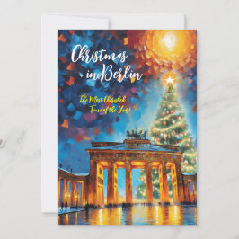 Weihnachten in Berlin Einladungskarte