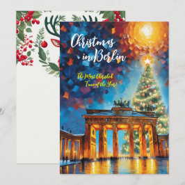 Weihnachten in Berlin Einladungskarte