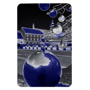 Weihnachten in Blau Magnet