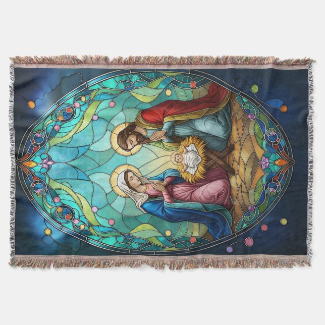 Weihnachten in Buntglas Decke (Vorderseite)