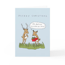 Weihnachten in Bush | Funny Safari Card