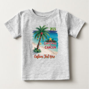Weihnachten in Cancun Tropischer Urlaub Baby T-shirt