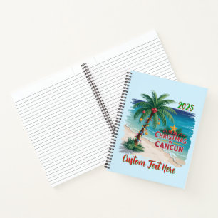 Weihnachten in Cancun Tropischer Urlaub Notizbuch