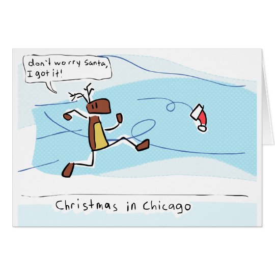 Weihnachten in Chicago Karte