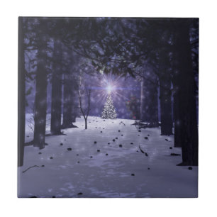 Weihnachten in den Kiefern Dekorative Tile / Trive Fliese