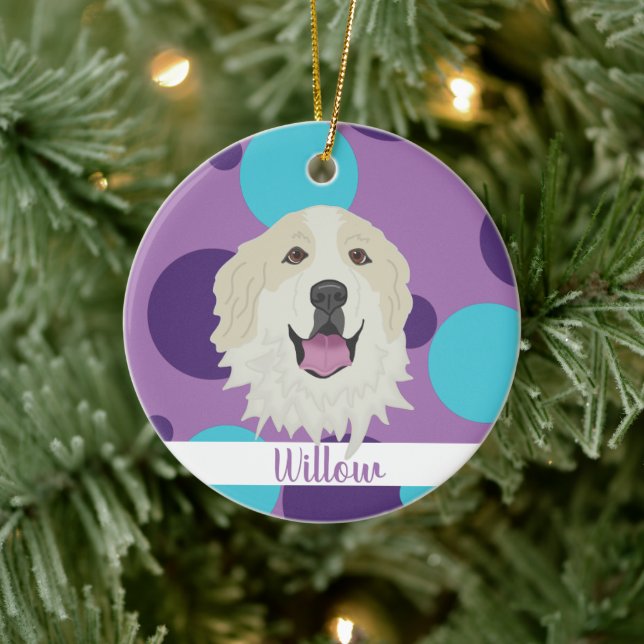 Weihnachten in den Pyrenäen Keramik Ornament (Baum)