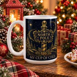 Weihnachten in den Sternen Nordpol Kaffeetasse