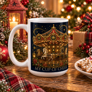 Weihnachten in den Sternen Pferdekarussell Kaffeetasse