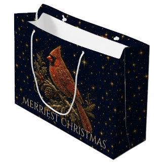 Weihnachten in den Sternen | Roter Kardinal Große Geschenktüte