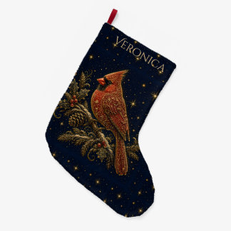 Weihnachten in den Sternen | Roter Kardinal Großer Weihnachtsstrumpf