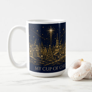 Weihnachten in den Sternen Weihnachtsdorf Kaffeetasse