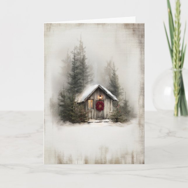 Weihnachten in der Hütte (Vorderseite)