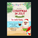 Weihnachten in der Juli-Party Einladung<br><div class="desc">Weihnachten in der Juli-Party Einladung</div>