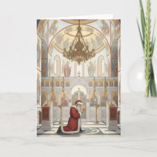 Weihnachten in der östorthodoxen Kirche Weihnachte Karte