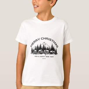 Weihnachten in der rustikalen Hütte T-Shirt