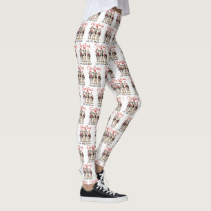 Weihnachten in der Scheune Rustikale Kühe in Weihn Leggings