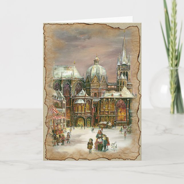 Weihnachten in der Stadt - Grußkarte (Vorderseite)