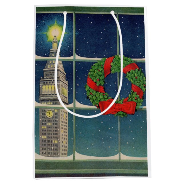 Weihnachten in der Stadt Mittlere Geschenktüte (Vorderseite)
